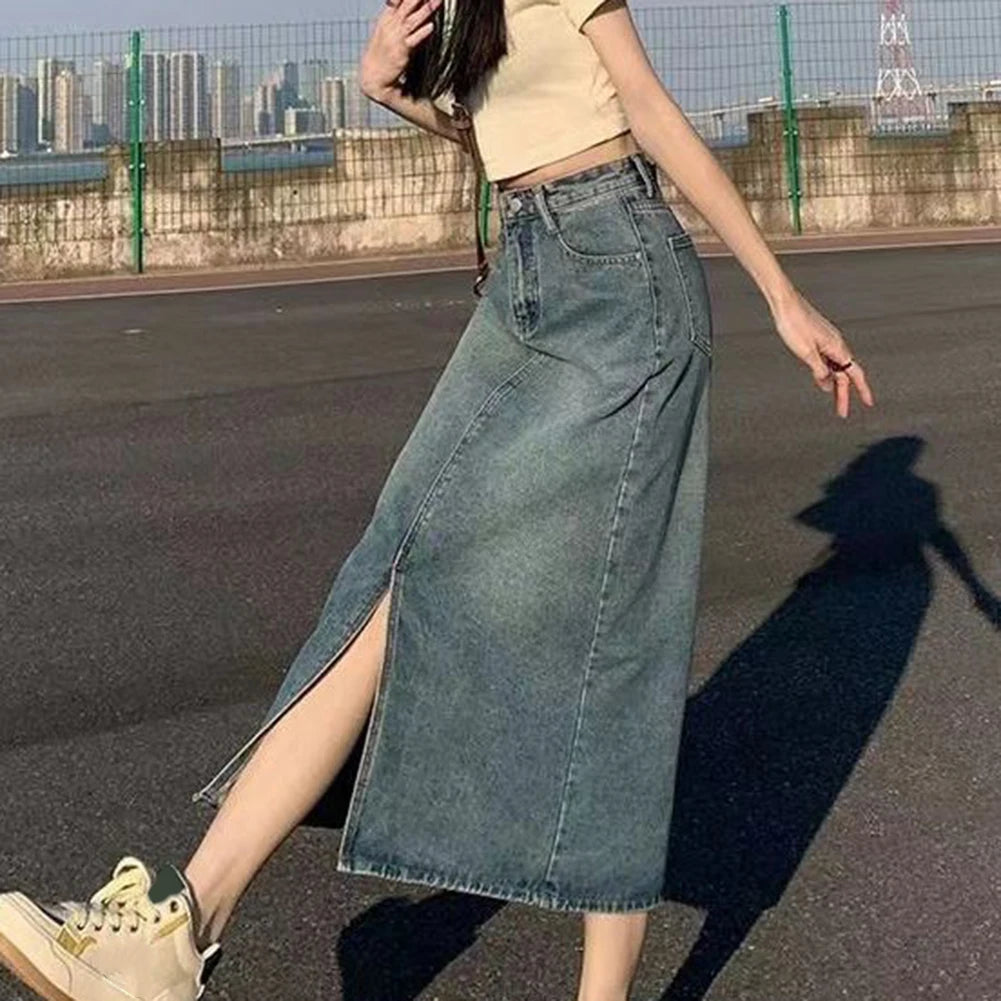 Long Denim-Skirt