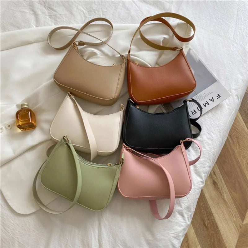Leather Shoulder Bag Casual Hobos Purses and Handbag Ladies Hand Bags