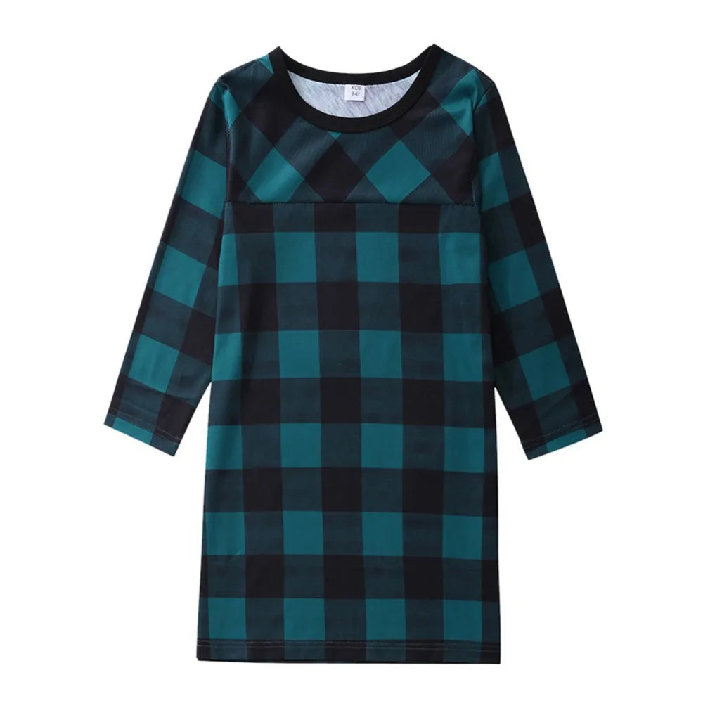 2Pcs/Set Family Matching Outfits Comfortable Pajamas Set Kid Baby Dad Mommy Clothing Warm Sleepwear Plaid Christmas Home Suits