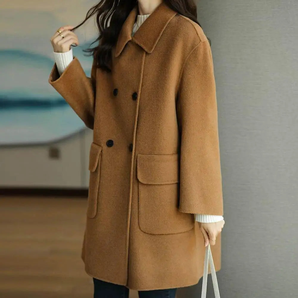 Non-Fading Fashionable Woolen Coat