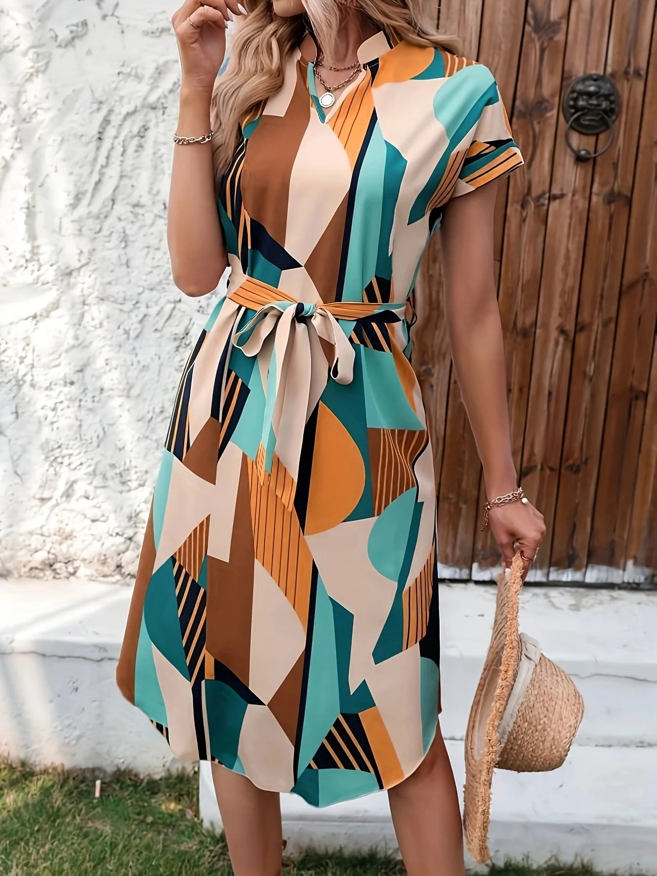 European American fashionable dress