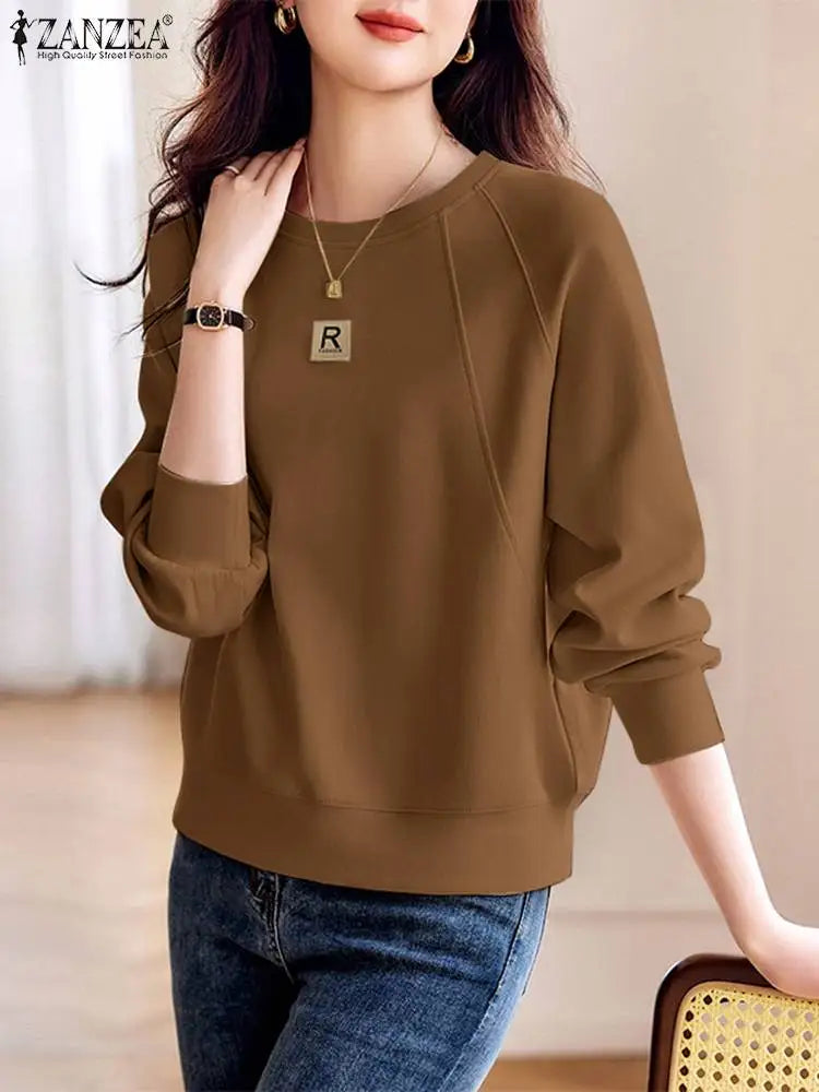 Sweatshirts Hoodies Elegant Work Tops