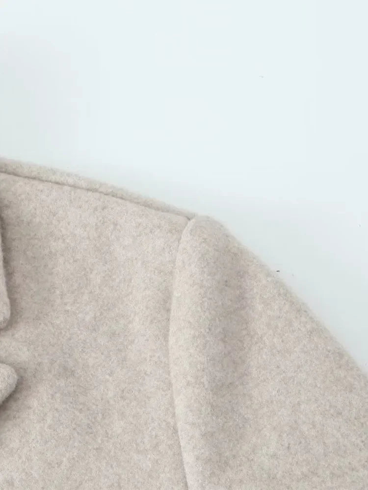 Solid Open Stitch Long Trench Coats