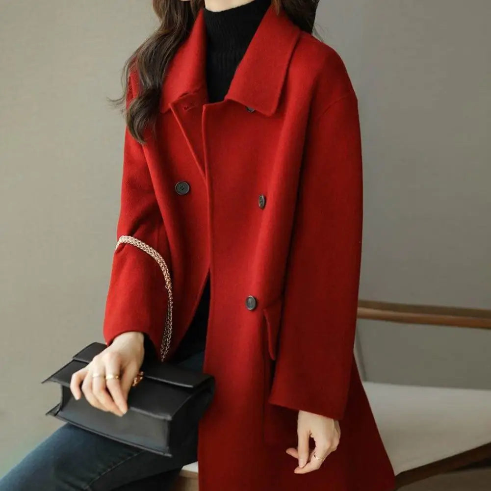 Non-Fading Fashionable Woolen Coat