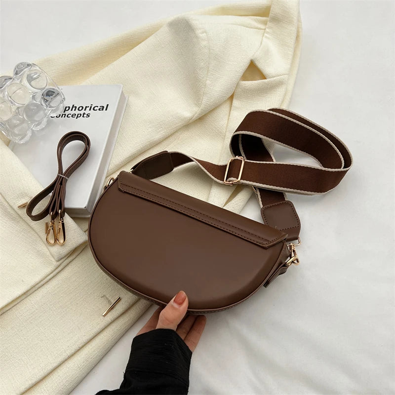 Small Leather Saddle Armpit Bags
