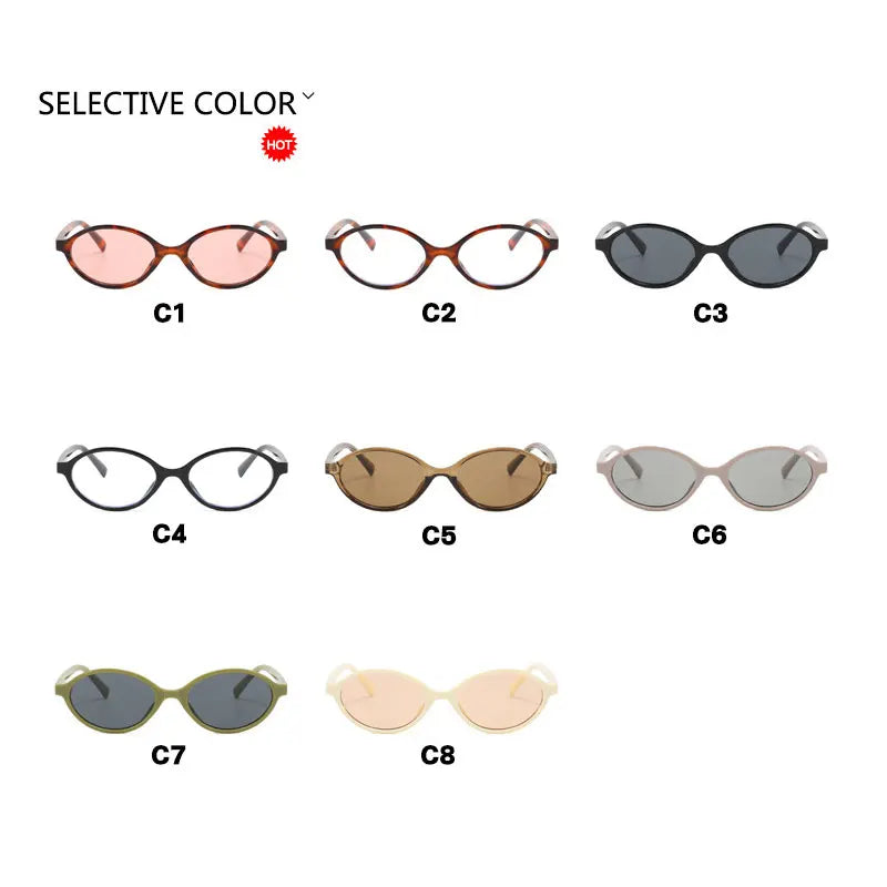 Vintage Brand Oval Sunglasses Women