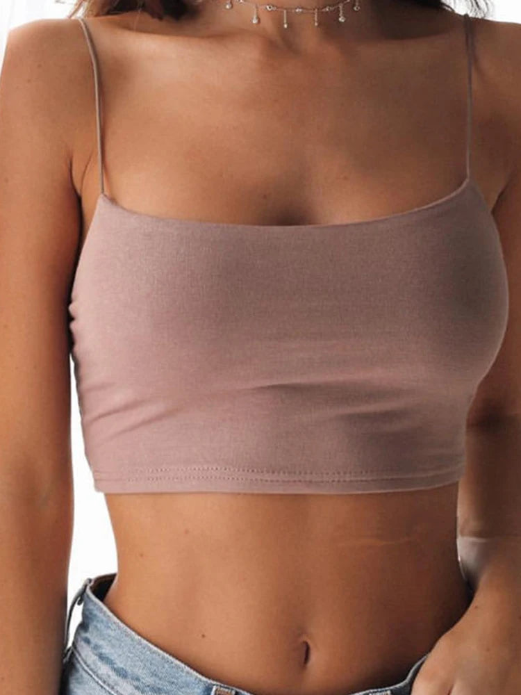 Sexy Tank Top Halter Crop Tops