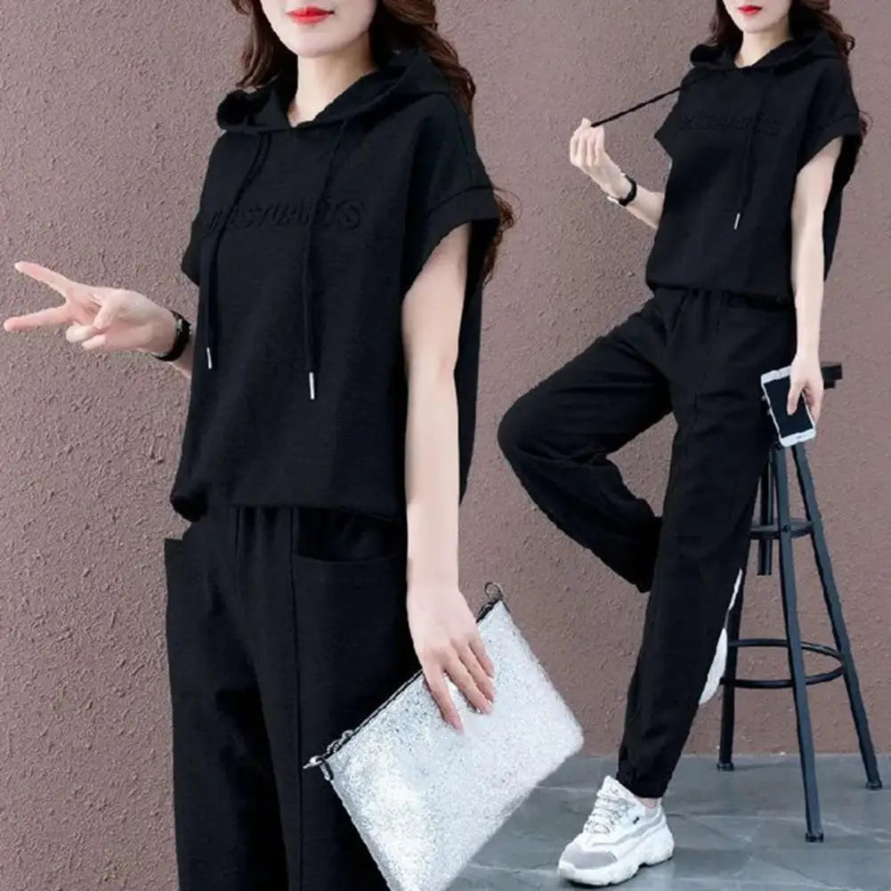 Tracksuit Tops and Pants Set