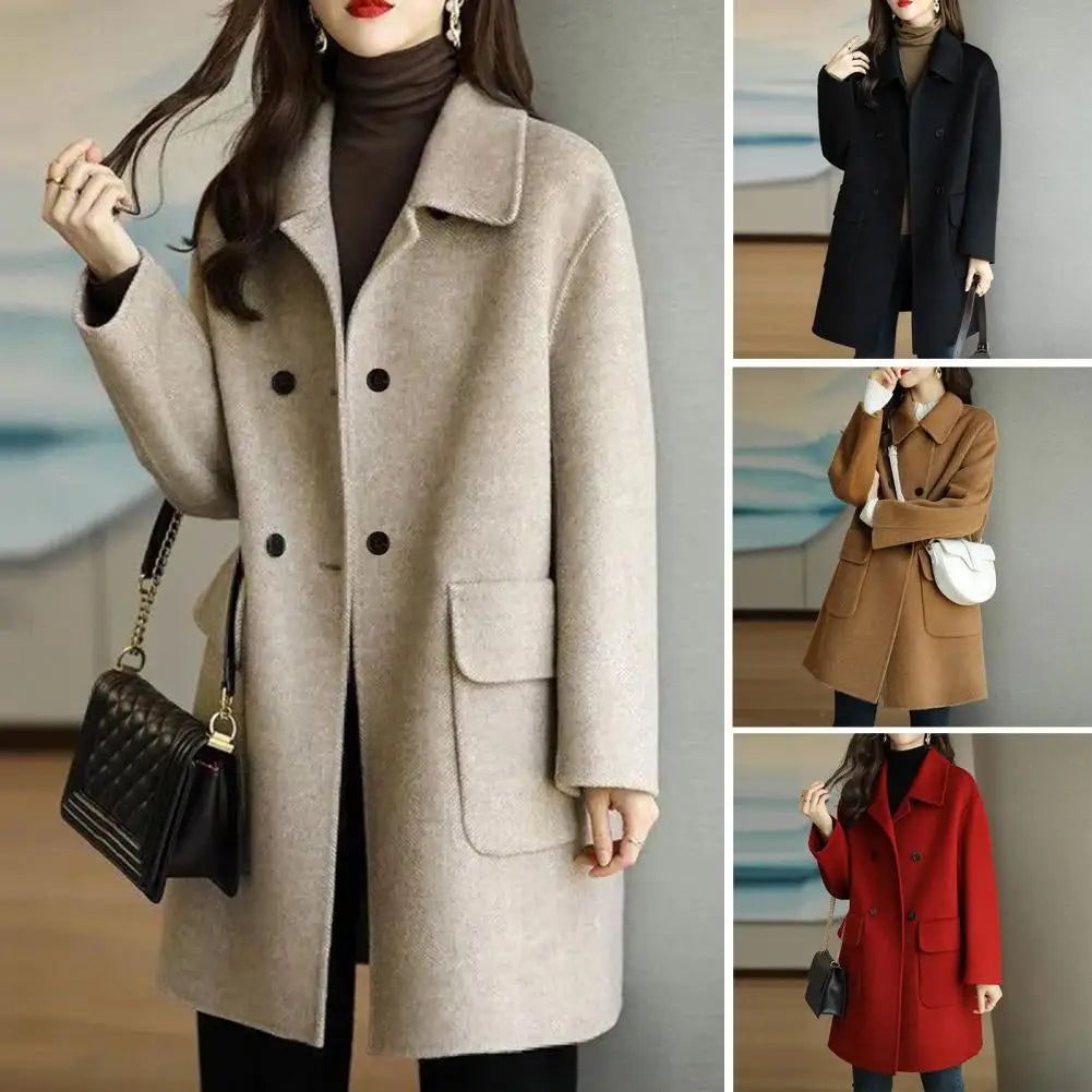 Non-Fading Fashionable Woolen Coat