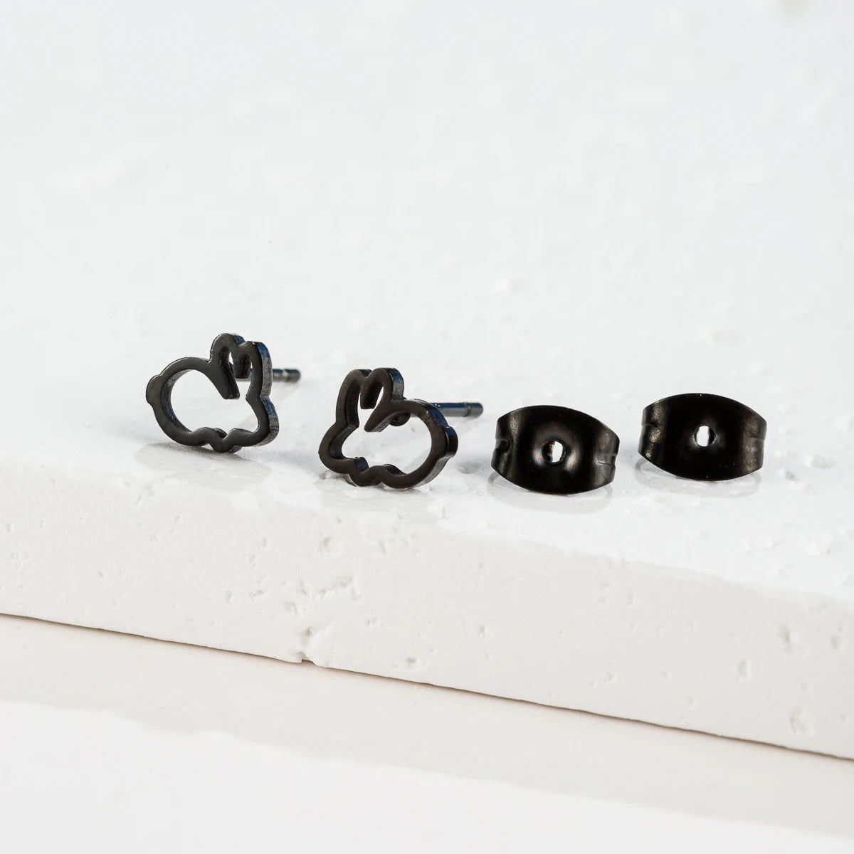 Hollow Stainless Steel Cute Rabbit Bunny Earring