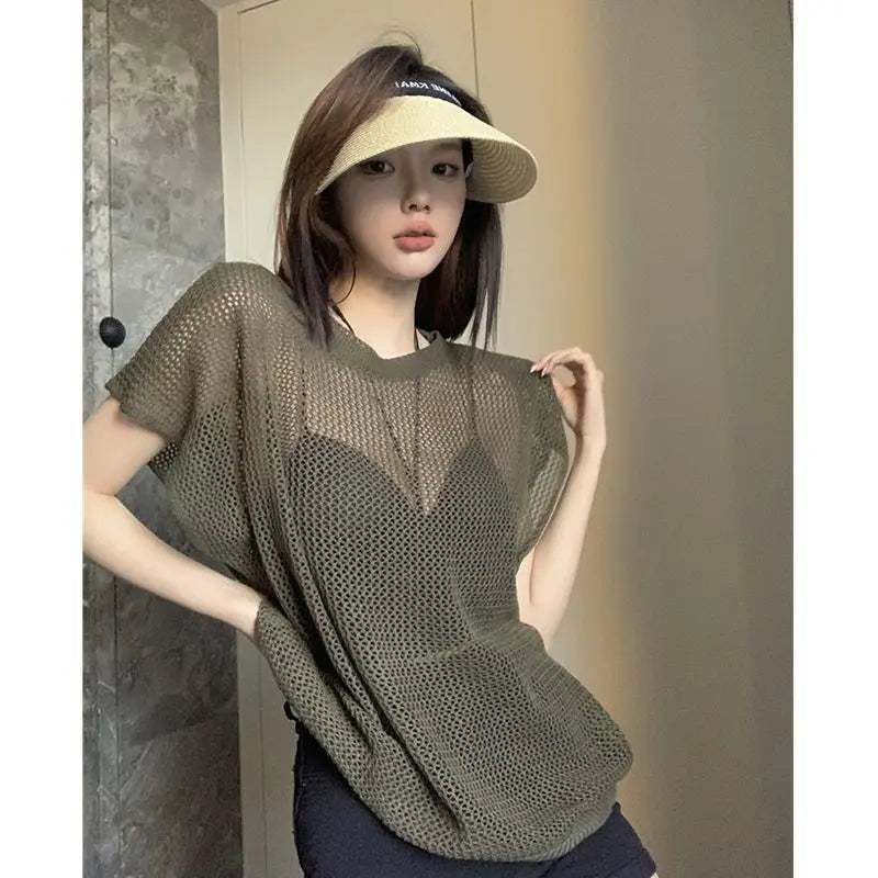 Loose Short Sleeved Top