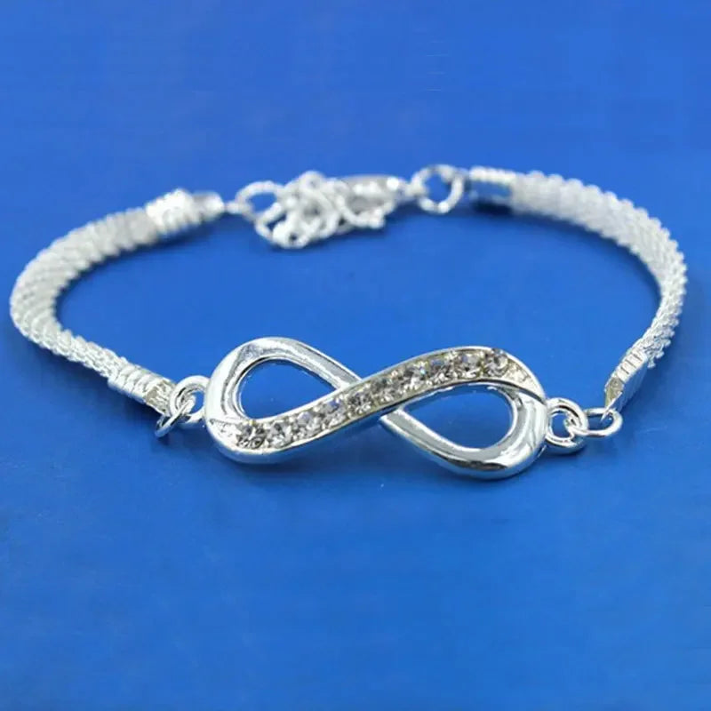 Rhinestone Infinity Bracelet Women's Jewelry