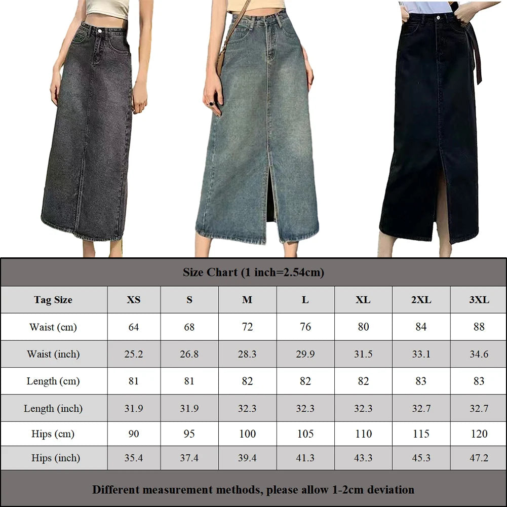 Long Denim-Skirt