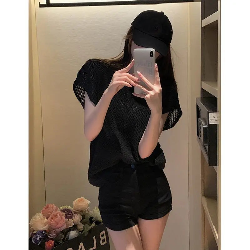 Loose Short Sleeved Top