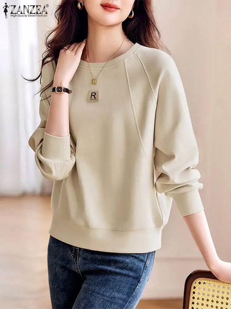 Sweatshirts Hoodies Elegant Work Tops