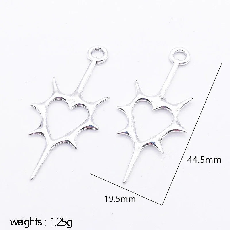 5pcs Korean Fashion Cross DIY Punk Style Jewelry Gift Hip Hop Retro Accessories