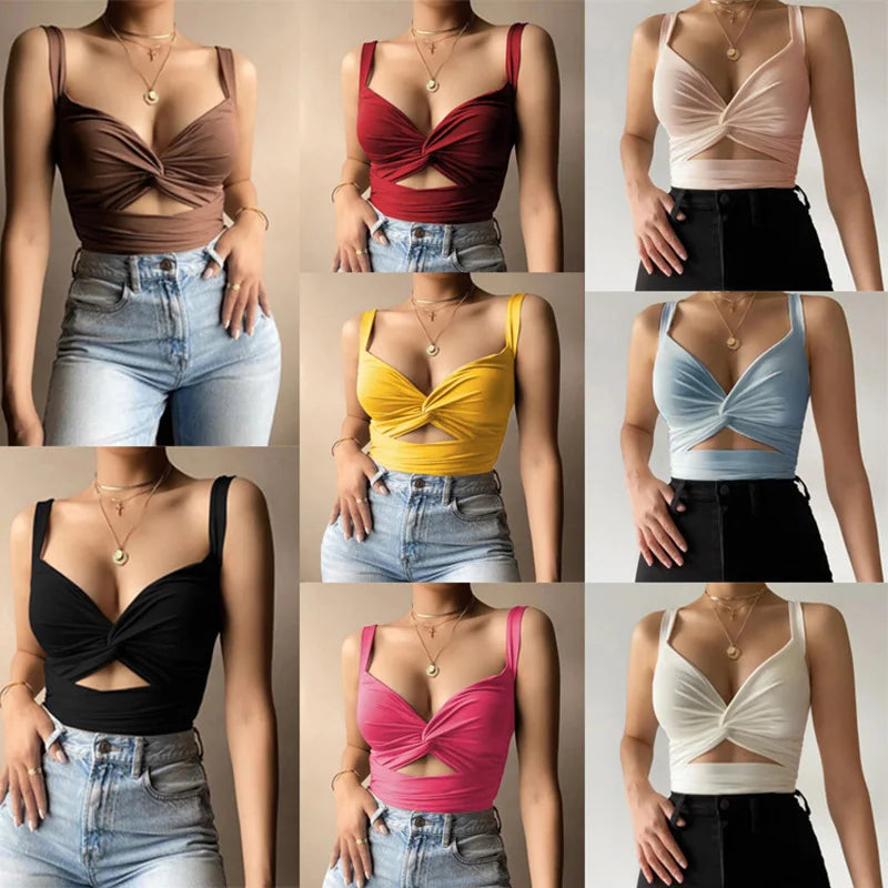 Sleeveless Short Crop tops