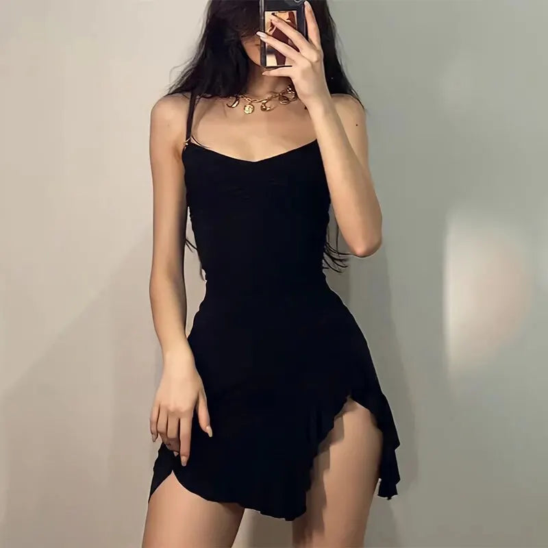 Sexy Mini Dress Strap Backless