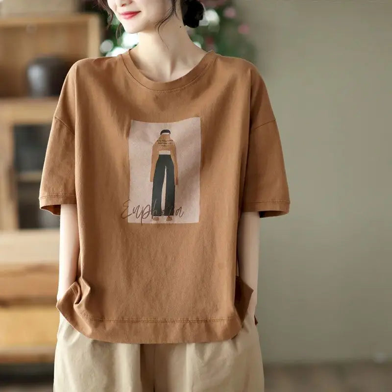 Oversized Pullover Casual Short Sleeves T-shirts