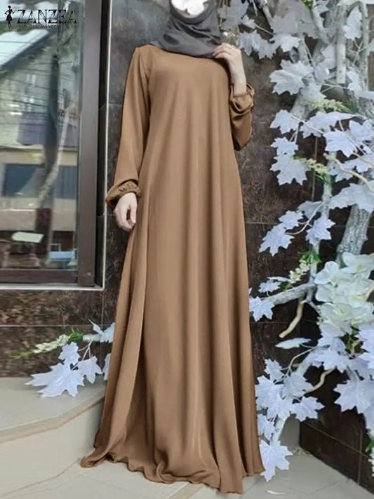 Fashion Muslim Dress, Abaya Robe Long Sleeve