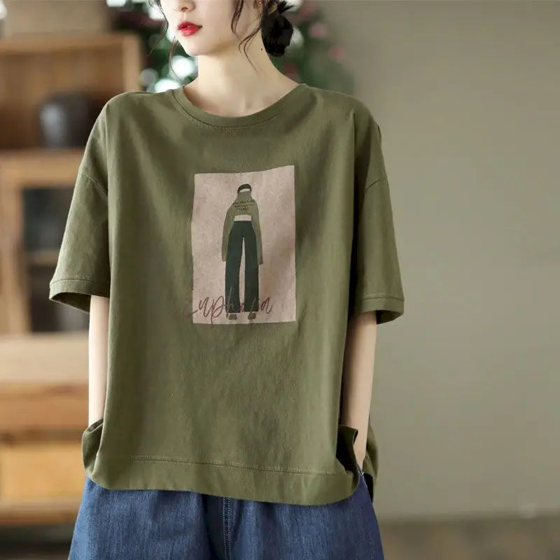 Oversized Pullover Casual Short Sleeves T-shirts