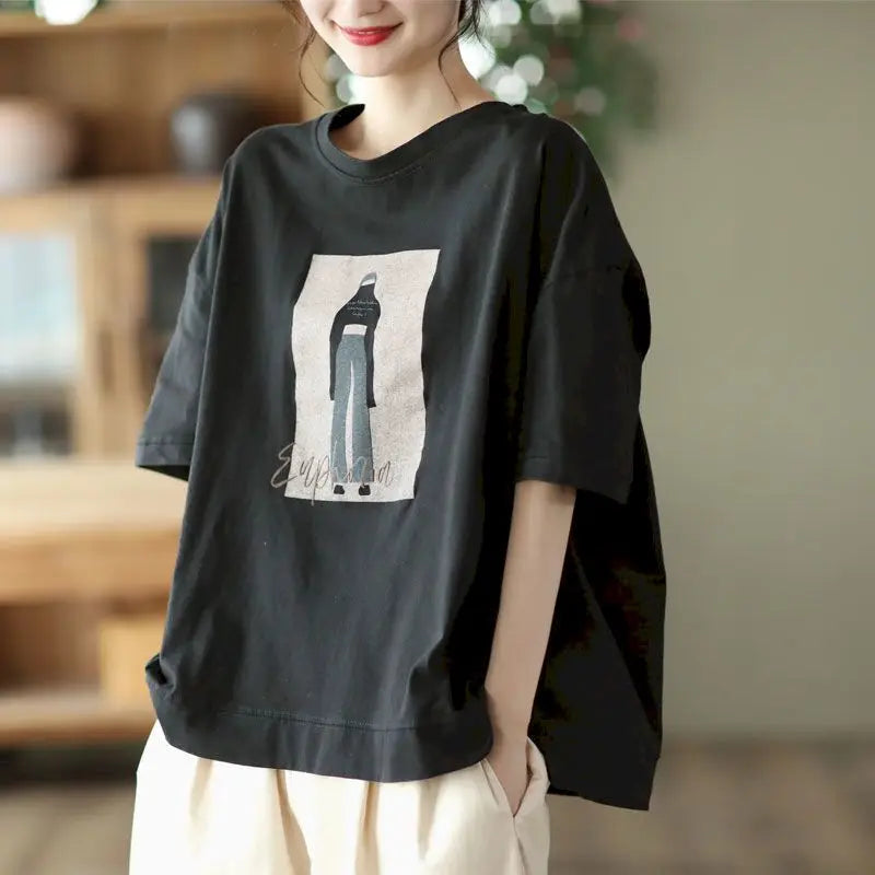 Oversized Pullover Casual Short Sleeves T-shirts